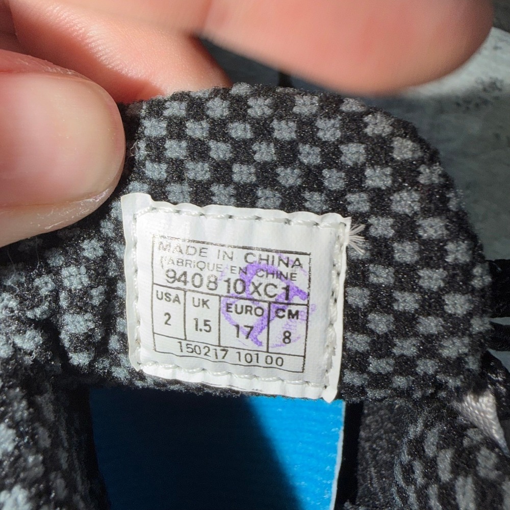 Vintage Rare 1994 Air Jordan 10 OG Steel White Black Grey 130217-101 Infant 2C - Picture 11 of 12